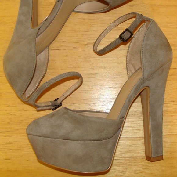 ZARA BASIC WOMENS GRAY PLATFORM SANDAL 37 6.5-7M - Picture 5 of 9
